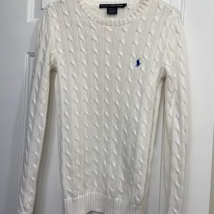 Ralph Lauren Sport White Cotton Sweater